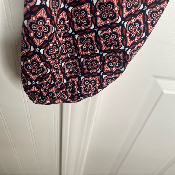 Boden Elodie Jersey Faux Wrap Stretch Jersey Knit Top Diamond Floral Purple 10 - Picture 8 of 14